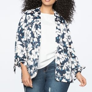 Eloquii Floral Daisy Structured Blazer